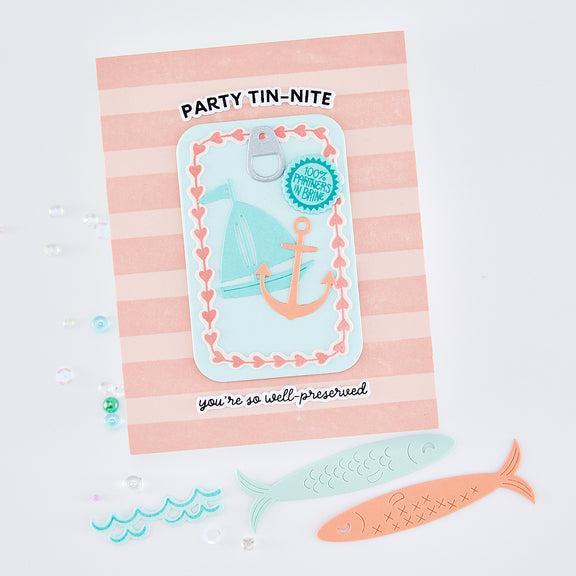 Hero Arts - Packed With Love Collection - Cling Stamps - Wide Stripe Bold Print-ScrapbookPal