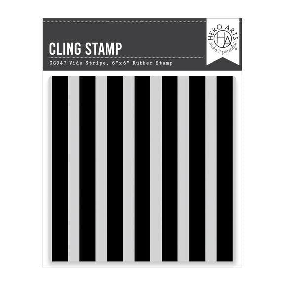 Hero Arts - Packed With Love Collection - Cling Stamps - Wide Stripe Bold Print-ScrapbookPal