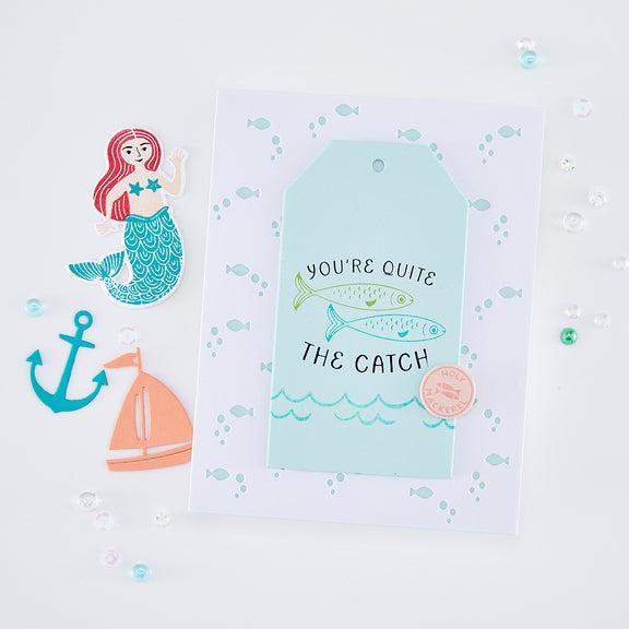 Hero Arts - Packed With Love Collection - Letterpress + Foil Registration Plate - Glad We're Tight-ScrapbookPal