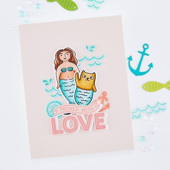 Hero Arts - Packed With Love Collection - Stamp & Cut - Partners In Brine-ScrapbookPal