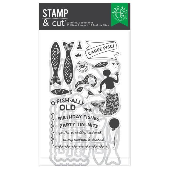 Hero Arts - Packed With Love Collection - Stamp & Cut - Well Preserved-ScrapbookPal