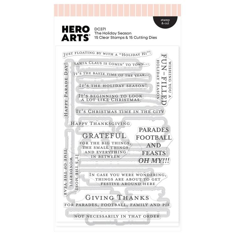 Hero Arts - Parade Day Collection - Stamp &amp; Cut - The Holiday Season-ScrapbookPal