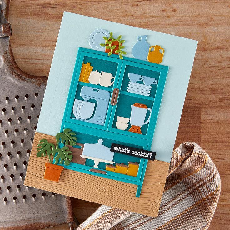 Hero Arts - Retro Kitchen Collection - Dies - Classic Cabinet-ScrapbookPal