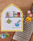 Hero Arts - Retro Kitchen Collection - Stamp & Cut XL - On the Shelf-ScrapbookPal