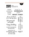 Hero Arts - Say It With Style Collection - Clear Stamps - Birthdays Inside & Out-ScrapbookPal