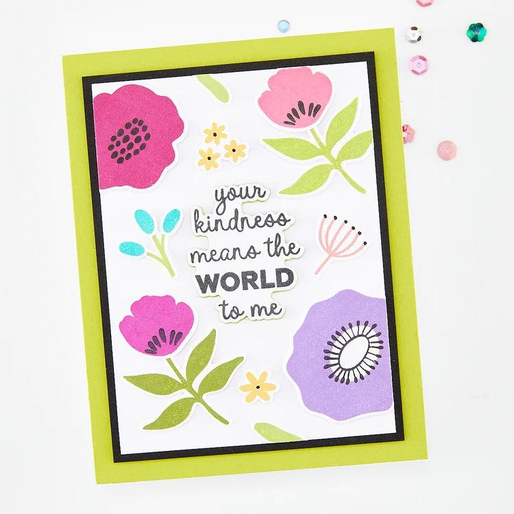 Hero Arts - Say It With Style Collection - Clear Stamps - Say It Inside &amp; Out-ScrapbookPal