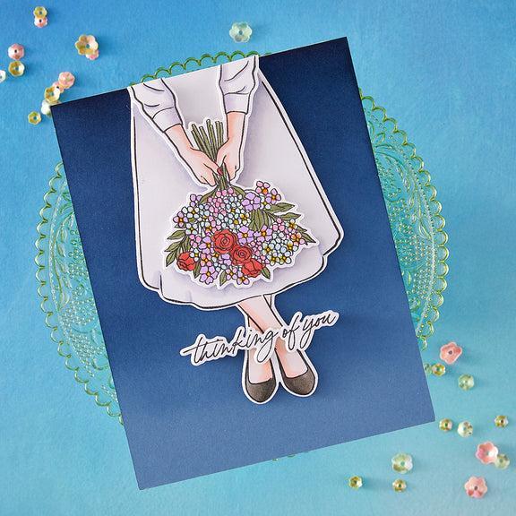 Hero Arts - Seaside Blooms Collection - Clear Stamps - Summer Blooms-ScrapbookPal