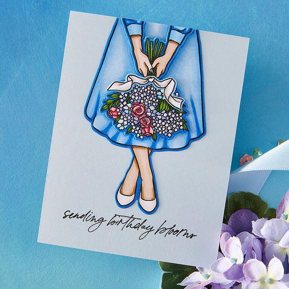 Hero Arts - Seaside Blooms Collection - Clear Stamps - Summer Blooms-ScrapbookPal