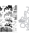 Hero Arts - Seaside Blooms Collection - Stamp & Cut - Coastal Blooms HeroScape-ScrapbookPal