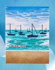 Hero Arts - Seaside Blooms Collection - Stencils - Color Layering Harbor-ScrapbookPal