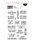 Hero Arts - Spooky Smiles Collection - Clear Stamps - Bite Nite-ScrapbookPal