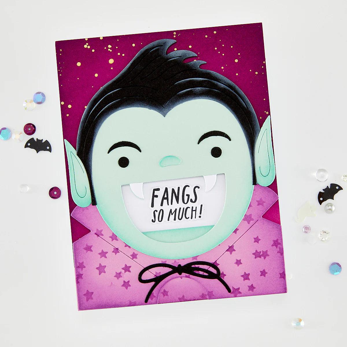 Hero Arts - Spooky Smiles Collection - Dies - Big Mouth Vampire-ScrapbookPal