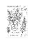 Hero Arts - Spring Meadow Collection - Clear Stamps - No One Lilac You-ScrapbookPal