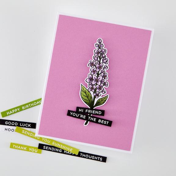 Hero Arts - Spring Meadow Collection - Clear Stamps - No One Lilac You-ScrapbookPal