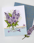 Hero Arts - Spring Meadow Collection - Clear Stamps - No One Lilac You-ScrapbookPal
