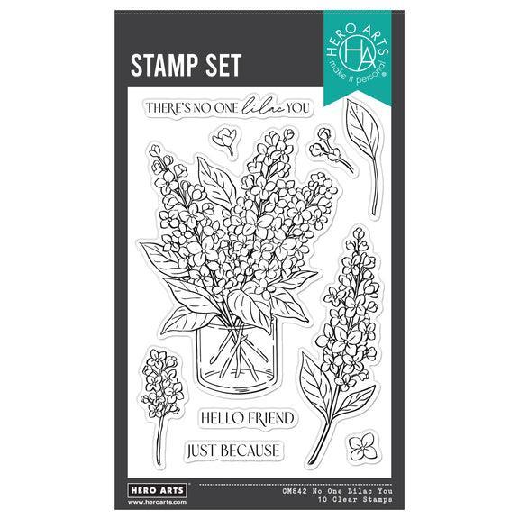 Hero Arts - Spring Meadow Collection - Clear Stamps - No One Lilac You-ScrapbookPal