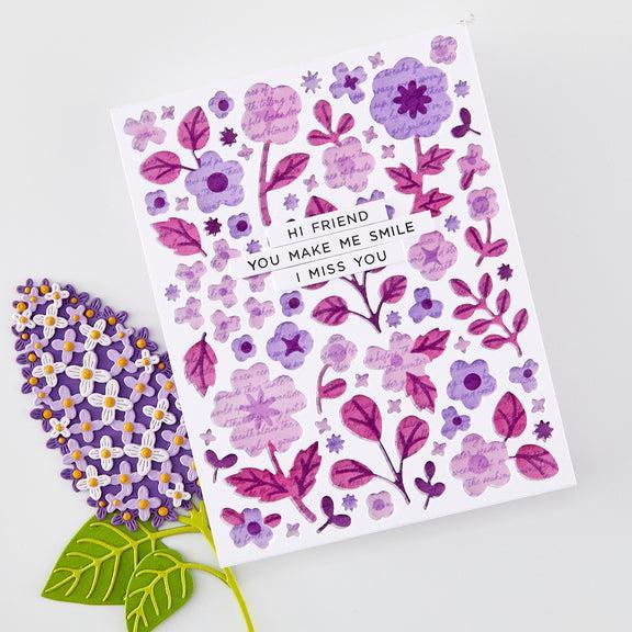 Hero Arts - Spring Meadow Collection - Cling Stamps - Birdsong Script-ScrapbookPal
