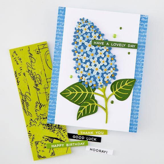 Hero Arts - Spring Meadow Collection - Cling Stamps - Birdsong Script-ScrapbookPal