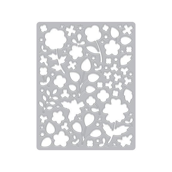 Hero Arts - Spring Meadow Collection - Dies - Meadow Blooms Cover Plate-ScrapbookPal