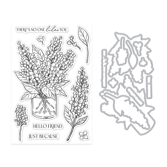 Hero Arts - Spring Meadow Collection - Stamp & Cut - No One Lilac You-ScrapbookPal