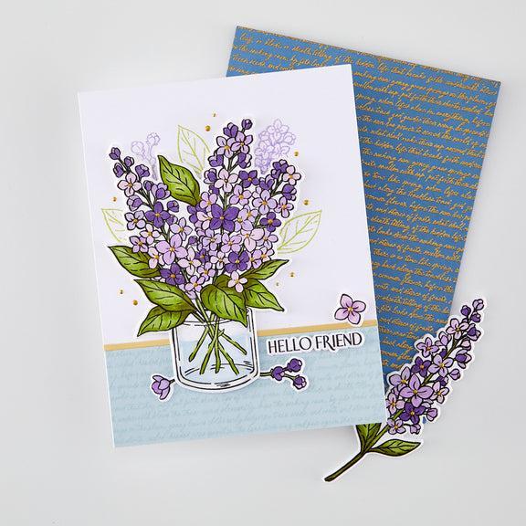 Hero Arts - Spring Meadow Collection - Stamp & Cut - No One Lilac You-ScrapbookPal