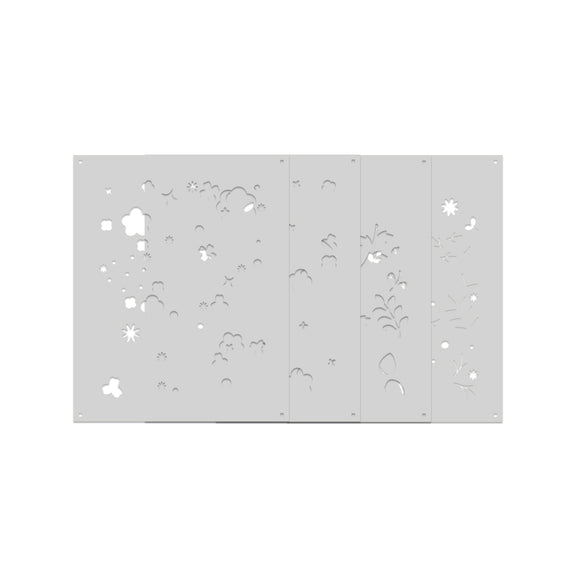 Hero Arts - Spring Meadow Collection - Stencils - Color Layering Meadow Blooms-ScrapbookPal