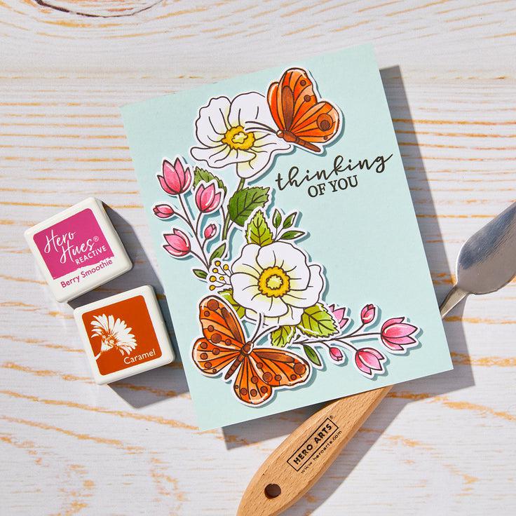 Hero Arts - Spring Whimsy Collection - Clear Stamps &amp; Dies - Special Day Butterfly-ScrapbookPal
