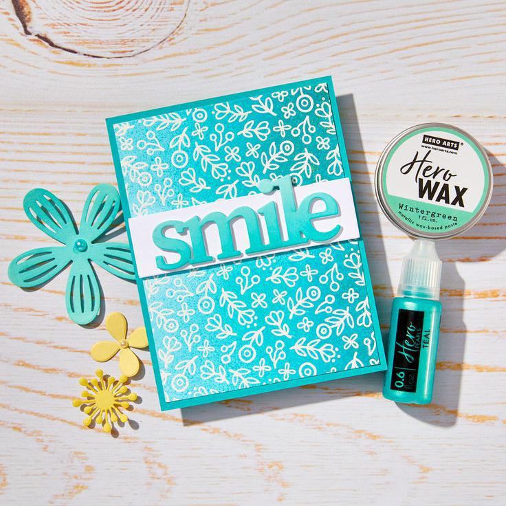 Hero Arts - Spring Whimsy Collection - Cling Stamps - Whimsy Floral-ScrapbookPal