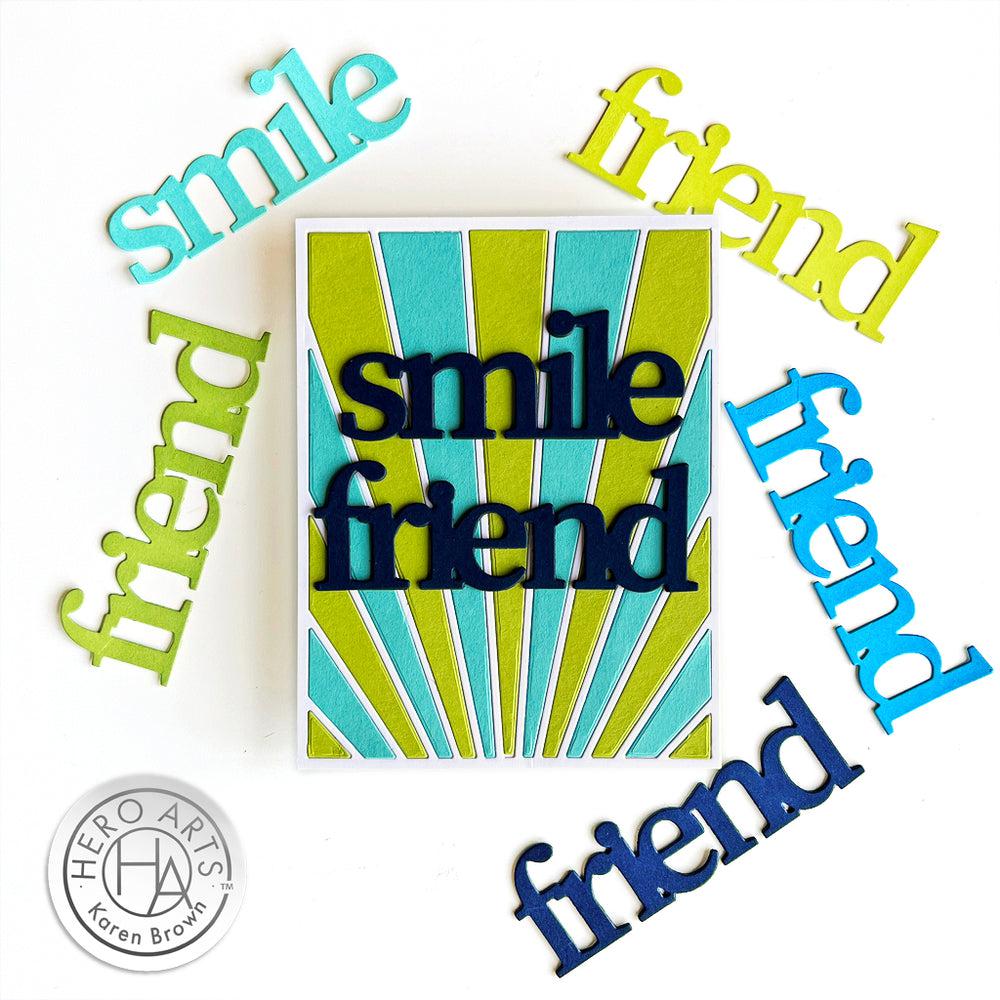 Hero Arts - Stamp &amp; Cut XL - Smile Friend-ScrapbookPal