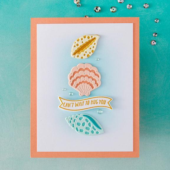 Hero Arts - Summer By The Shore Collection - Dies - Sophisticated Shells-ScrapbookPal