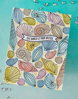Hero Arts - Summer By The Shore Collection - Letterpress + Foil Plate - Scattered Shells-ScrapbookPal