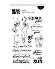 Hero Arts - Summerween Collection - Clear Stamps - Ghoul Summer-ScrapbookPal