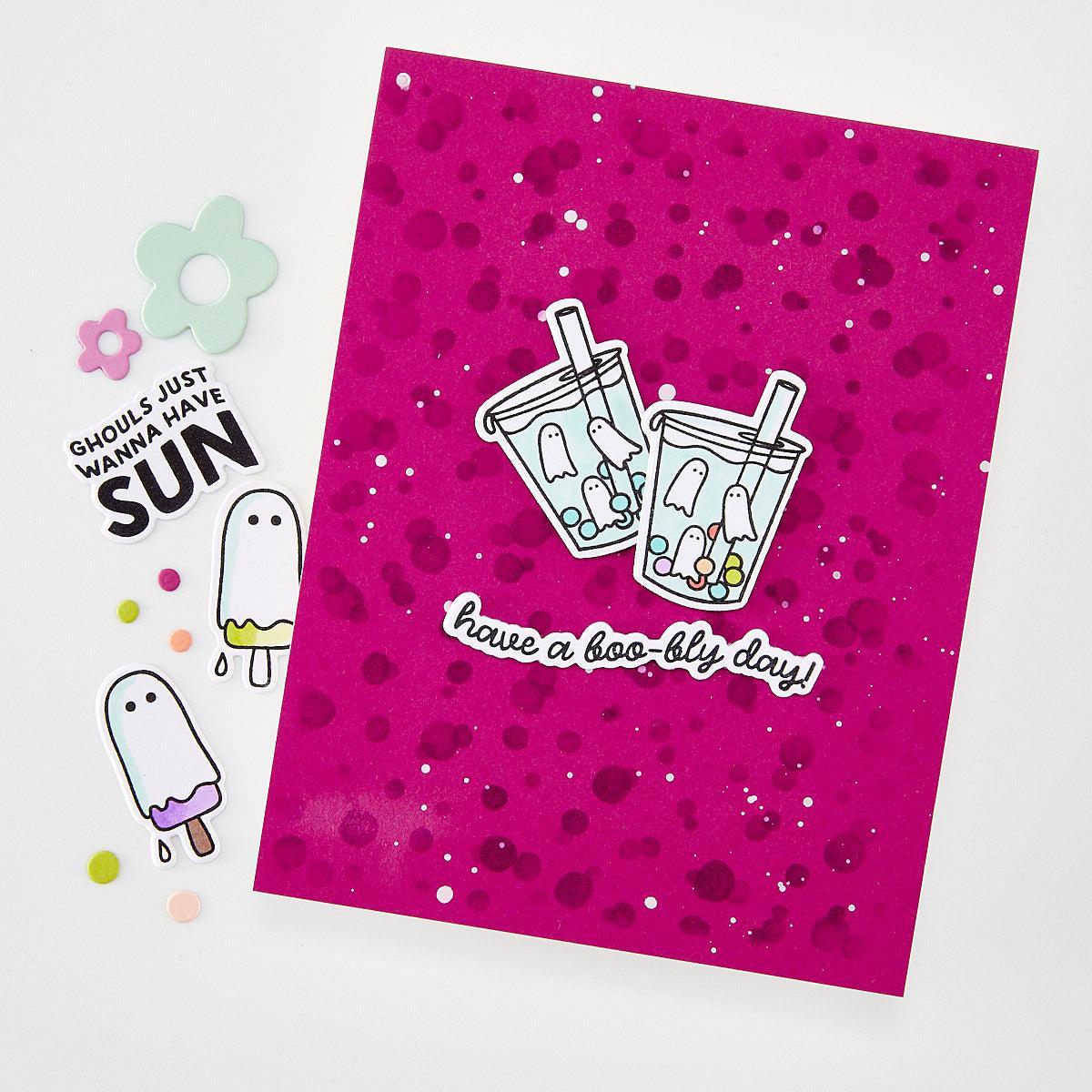 Hero Arts - Summerween Collection - Stamp &amp; Cut - Ghoul Summer-ScrapbookPal