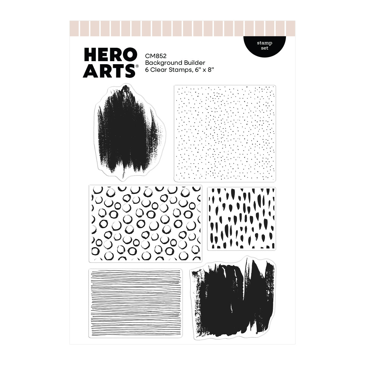 Hero Arts - Tote-ally Awesome Collection - Clear Stamps - Background Builder-ScrapbookPal