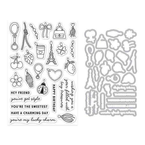 Hero Arts - Tote-ally Awesome Collection - Stamp &amp; Cut - Tiny Treasures-ScrapbookPal