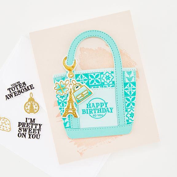 Hero Arts - Tote-ally Awesome Collection - Clear Stamps - Tiny Treasures-ScrapbookPal