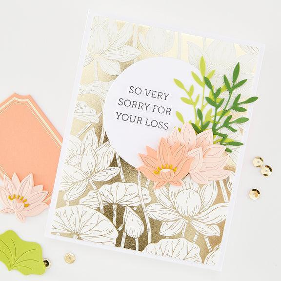 Hero Arts - Tranquil Garden Collection - Dies - Lotus Flower-ScrapbookPal