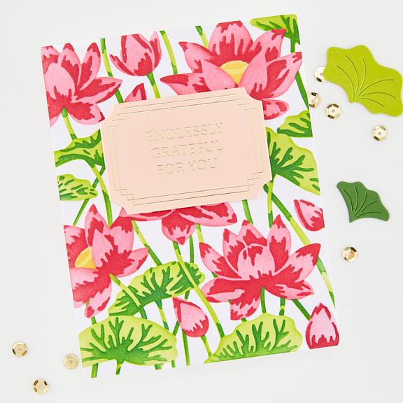 Hero Arts - Tranquil Garden Collection - Letterpress + Foil & Cut - Lovely Labels-ScrapbookPal