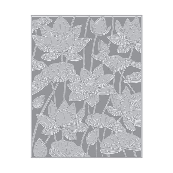 Hero Arts - Tranquil Garden Collection - Letterpress + Foil Plate - Lotus Field-ScrapbookPal