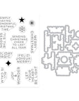 Hero Arts - Very Merry Collection - Stamp & Cut - Modern Holiday Greetings-ScrapbookPal