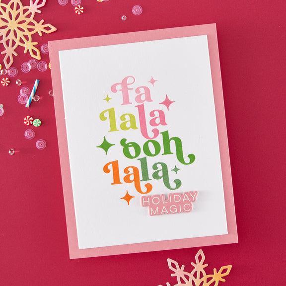 Hero Arts - Very Merry Collection - Stamp & Cut - Modern Holiday Greetings-ScrapbookPal
