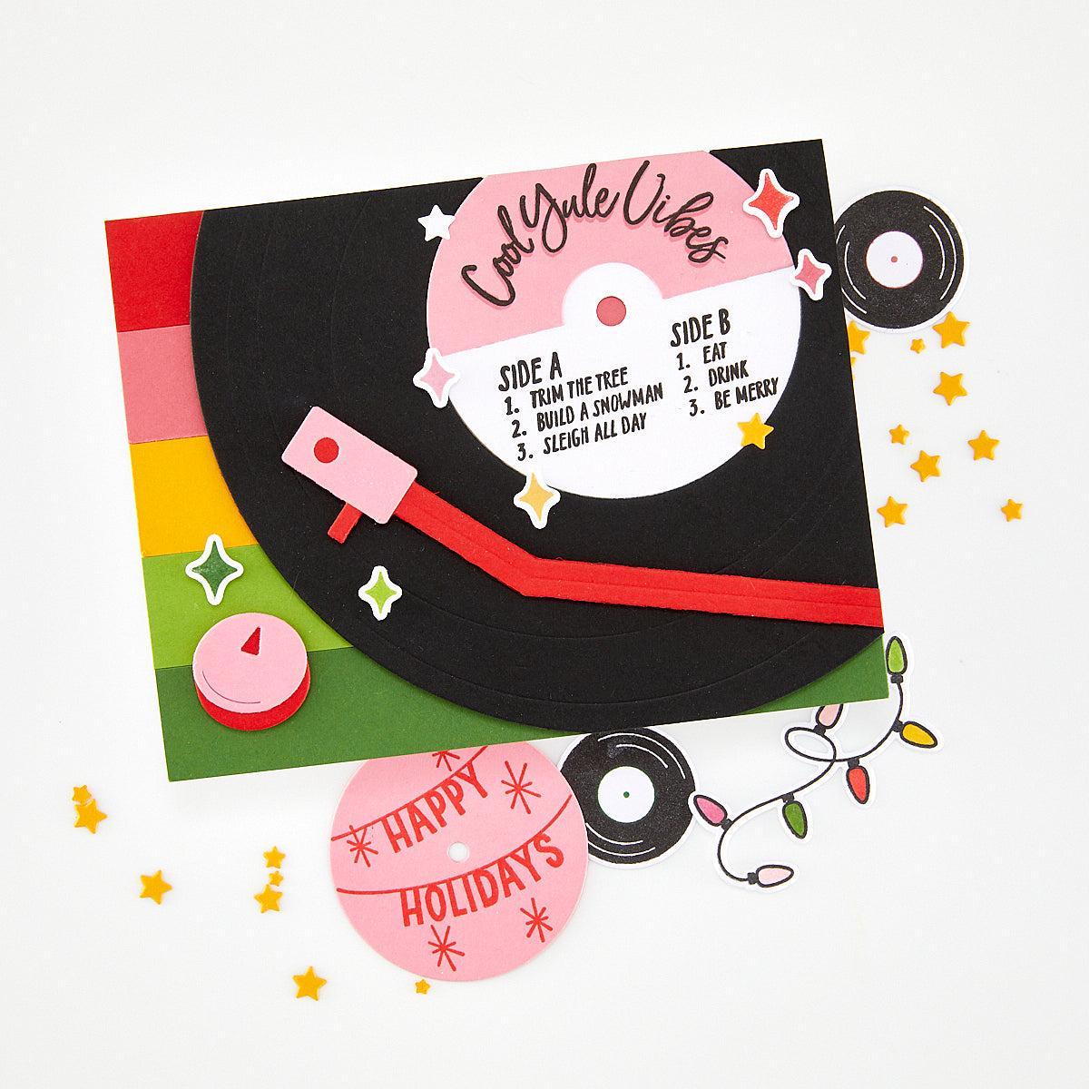 Hero Arts - Vintage Vinyl Collection - Dies - Drop the Needle-ScrapbookPal