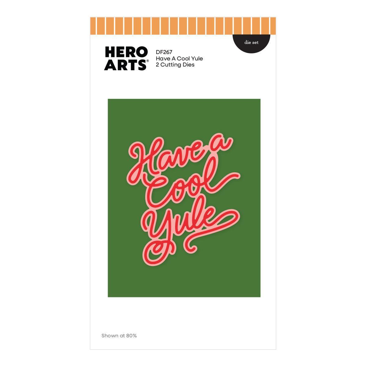 Hero Arts - Vintage Vinyl Collection - Dies - Have a Cool Yule-ScrapbookPal
