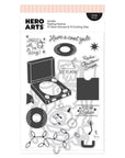 Hero Arts - Vintage Vinyl Collection - Stamp & Cut - Feeling Festive-ScrapbookPal