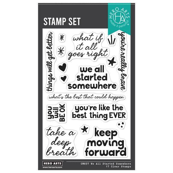 Hero Arts - What a Ride Collection - Clear Stamps - We All Started Somewhere-ScrapbookPal
