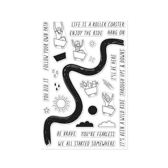 Hero Arts - What a Ride Collection - Clear Stamps - Wild Ride-ScrapbookPal
