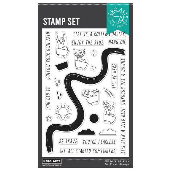 Hero Arts - What a Ride Collection - Clear Stamps - Wild Ride-ScrapbookPal