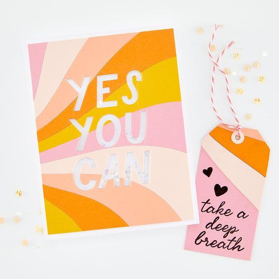 Hero Arts - What a Ride Collection - Dies - Yes You Can-ScrapbookPal