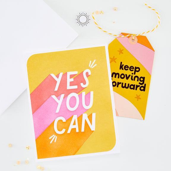 Hero Arts - What a Ride Collection - Dies - Yes You Can-ScrapbookPal