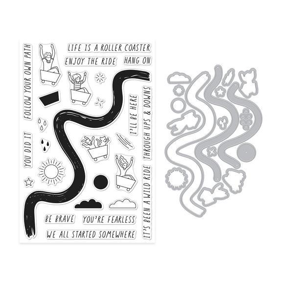 Hero Arts - What a Ride Collection - Stamp & Cut - Wild Ride-ScrapbookPal